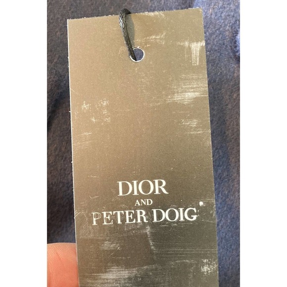 NWT Dior Peter Doig Wool Trench Coat Size 52 Women's Blue Orange MSRP $4,700 - Picture 5 of 10